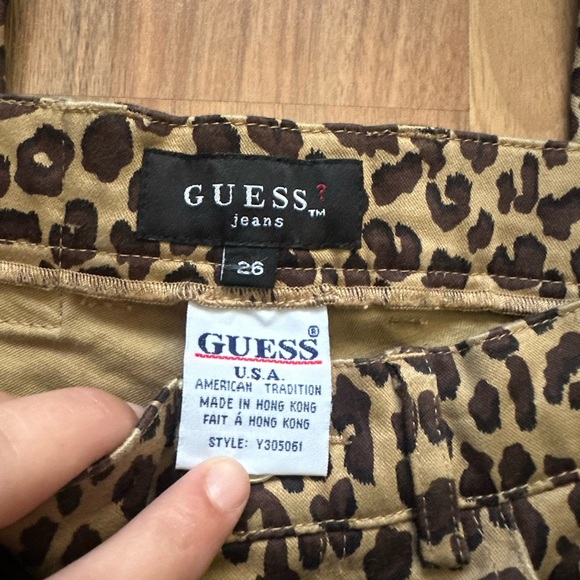 Guess | Cheetah print jeans - size 26 - Picture 2 of 2